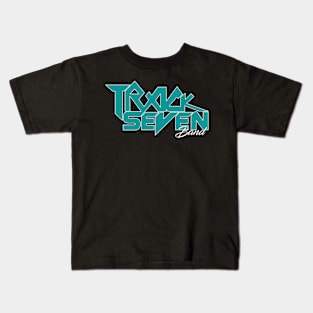 Teal Track Seven Band logo Kids T-Shirt